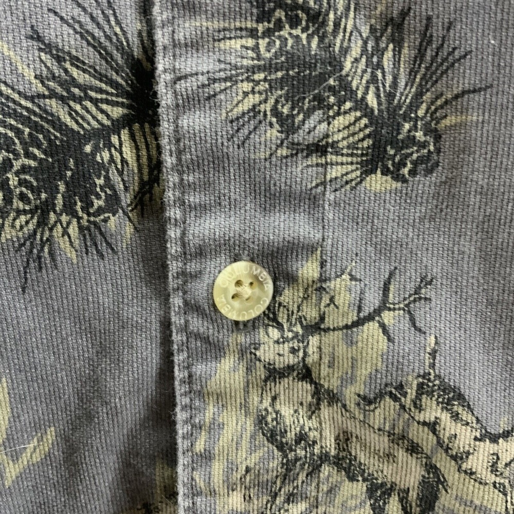 Vintage Columbia Sportswear Shirt Button Down Mens Sz XL Stag Buck Hunting Print - Picture 6 of 12